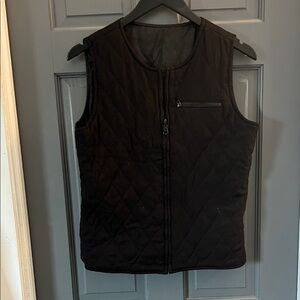 Worthington Black Quilted Outerwear Vest